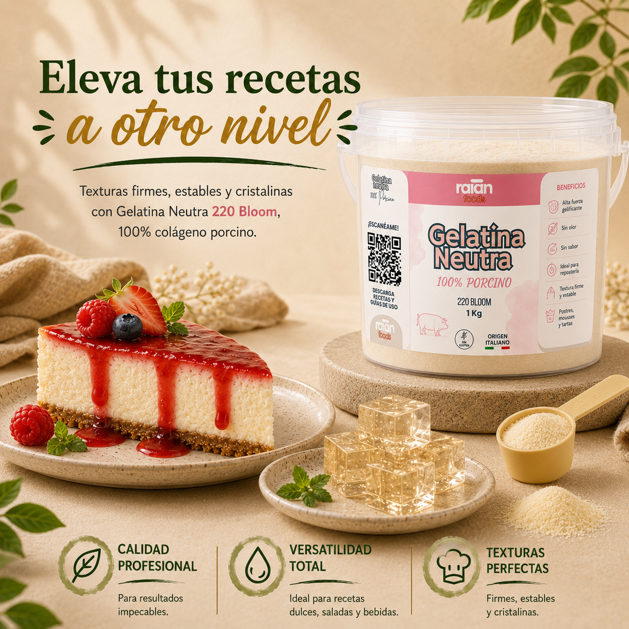 Gelatina neutra porcina RAIAN - imagen 3